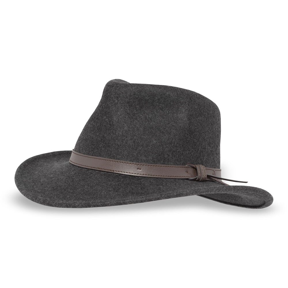 1676 Montana Hat 's Wool Felt Fedora Cowboy Hat UPF 50+ Sun Protection